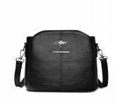Женская кожаная сумка 8607-2 BLACK
